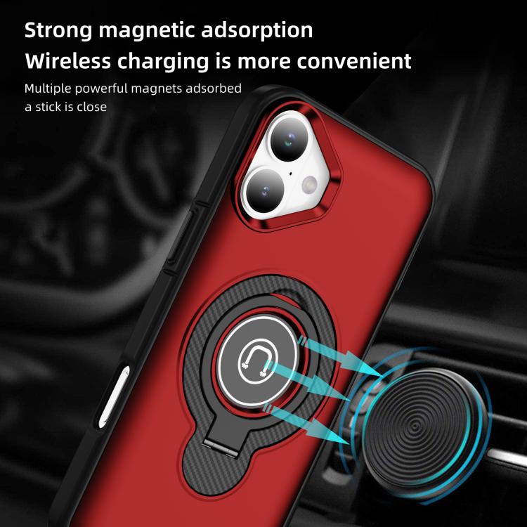 For iPhone 16 Ring Holder Magnetic Phone Case