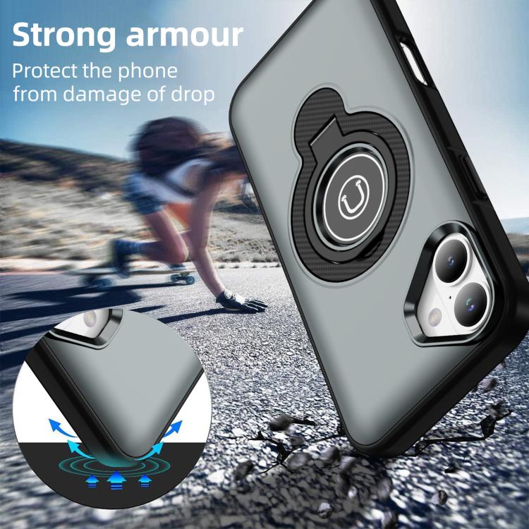 For iPhone 16 Ring Holder Magnetic Phone Case