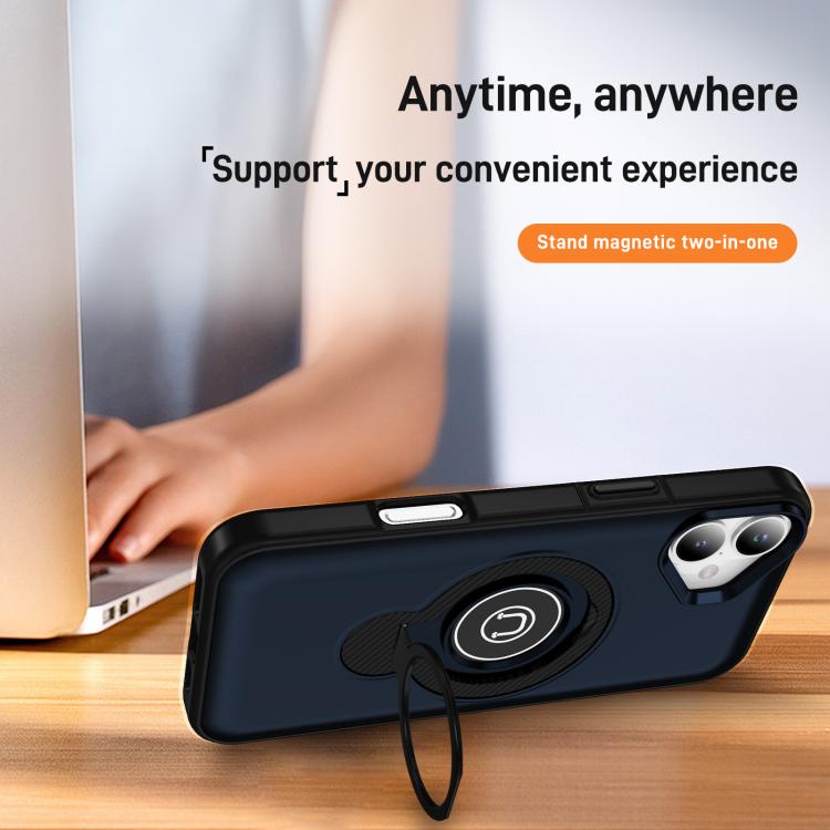For iPhone 16 Ring Holder Magnetic Phone Case