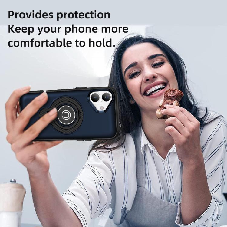 For iPhone 16 Ring Holder Magnetic Phone Case