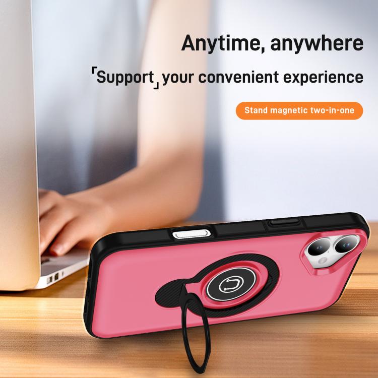 For iPhone 16 Ring Holder Magnetic Phone Case