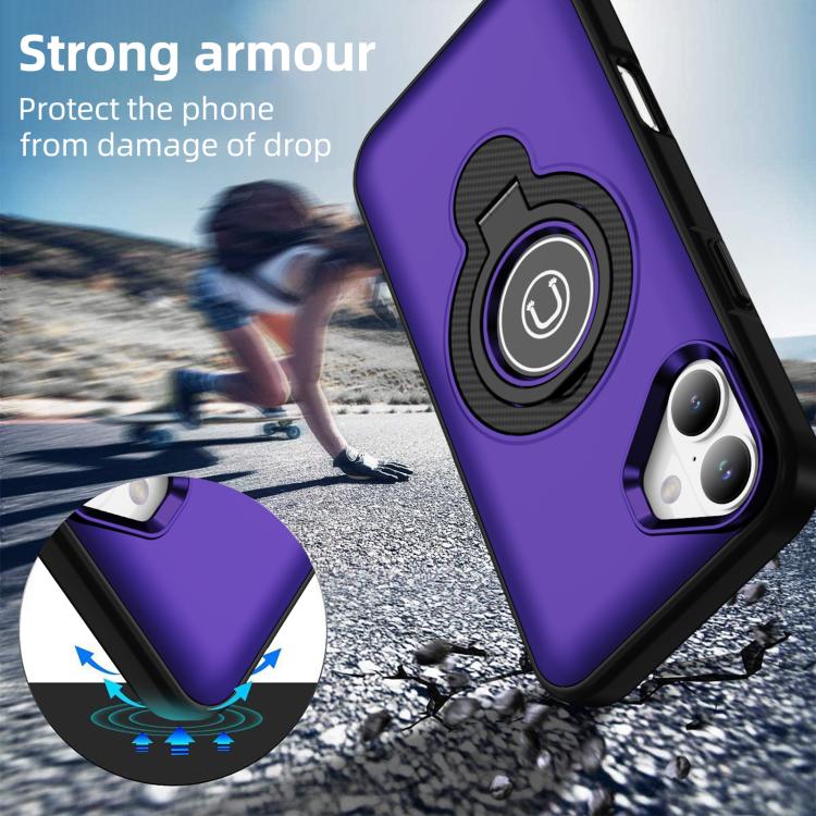 For iPhone 16 Ring Holder Magnetic Phone Case