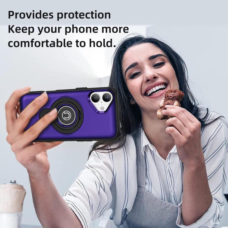 For iPhone 16 Ring Holder Magnetic Phone Case