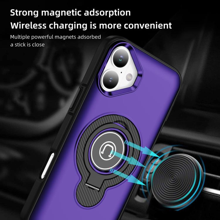 For iPhone 16 Ring Holder Magnetic Phone Case