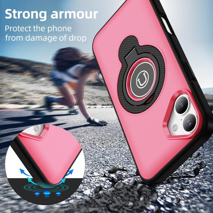 For iPhone 16 Plus Ring Holder Magnetic Phone Case