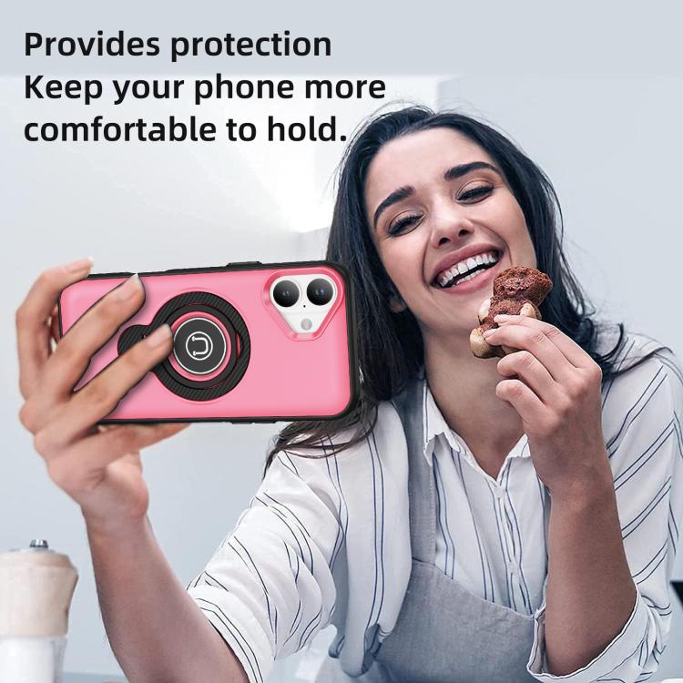 For iPhone 16 Plus Ring Holder Magnetic Phone Case