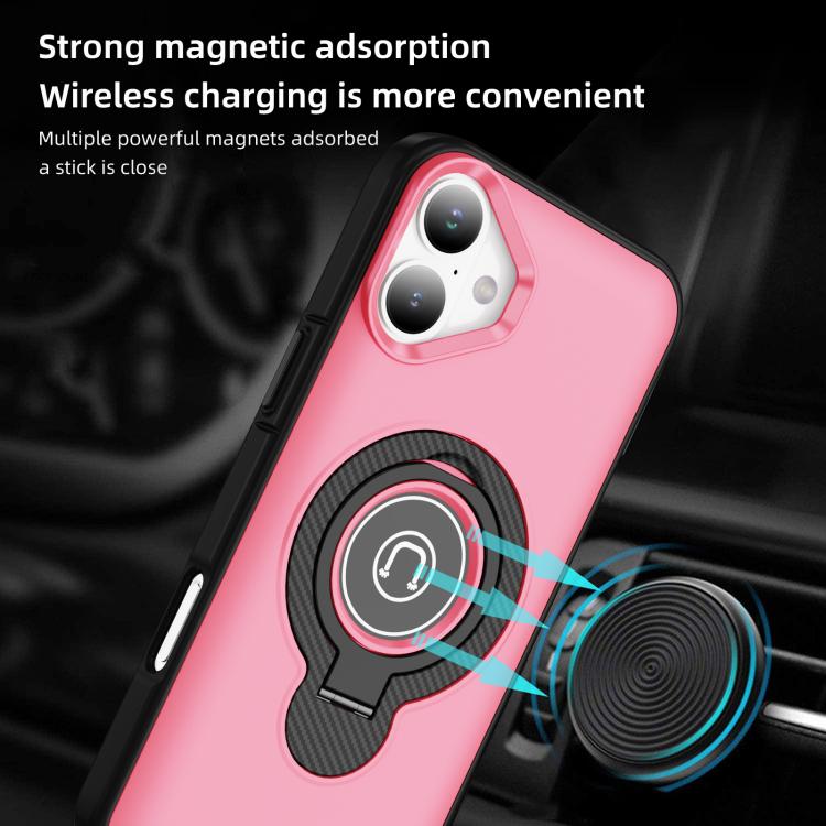 For iPhone 16 Plus Ring Holder Magnetic Phone Case