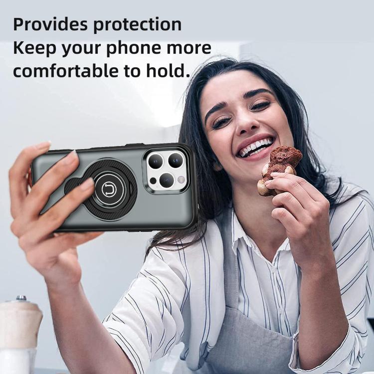 For iPhone 16 Pro Ring Holder Magnetic Phone Case