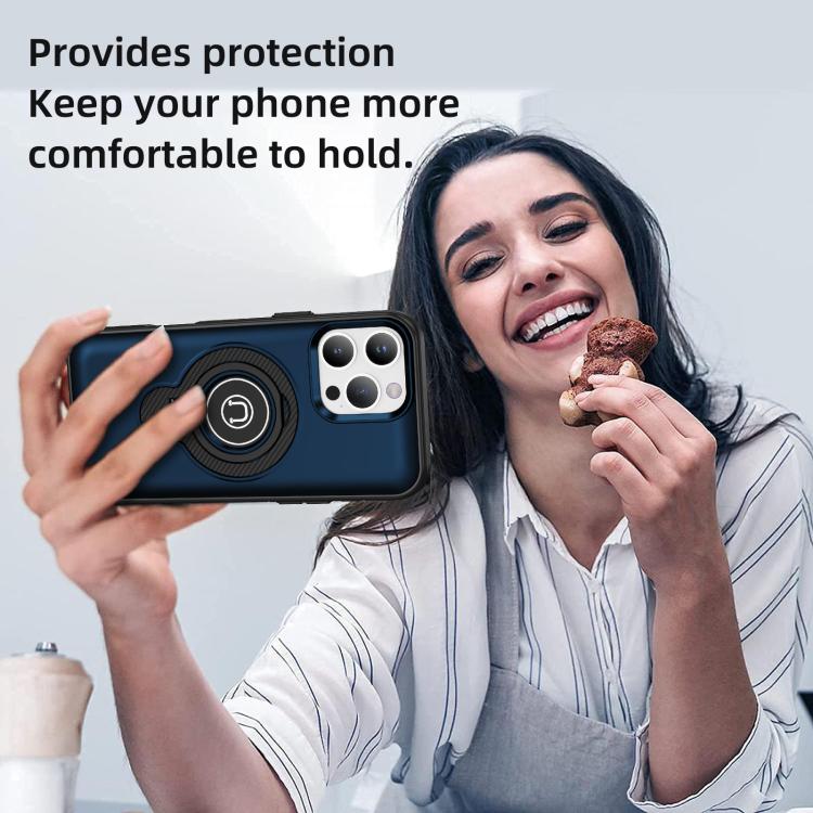 For iPhone 16 Pro Ring Holder Magnetic Phone Case
