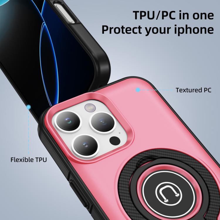 For iPhone 16 Pro Ring Holder Magnetic Phone Case