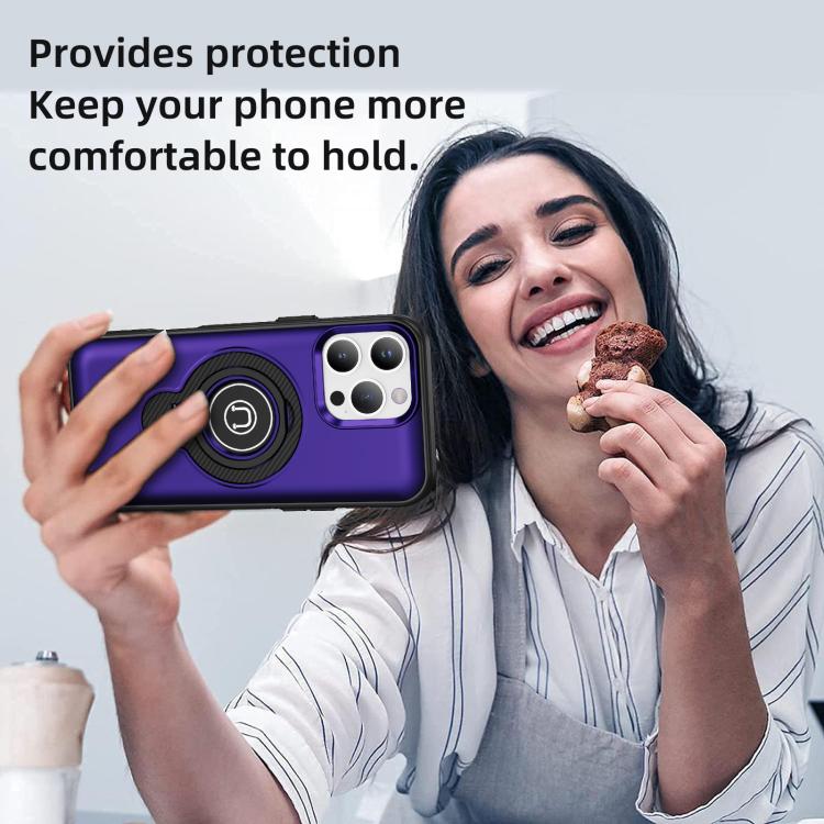 For iPhone 16 Pro Ring Holder Magnetic Phone Case