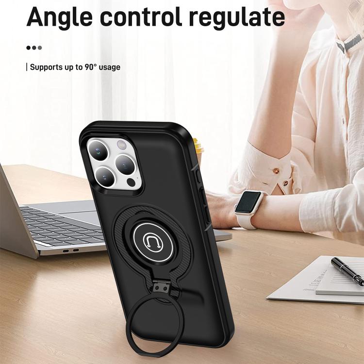 For iPhone 16 Pro Max Ring Holder Magnetic Phone Case