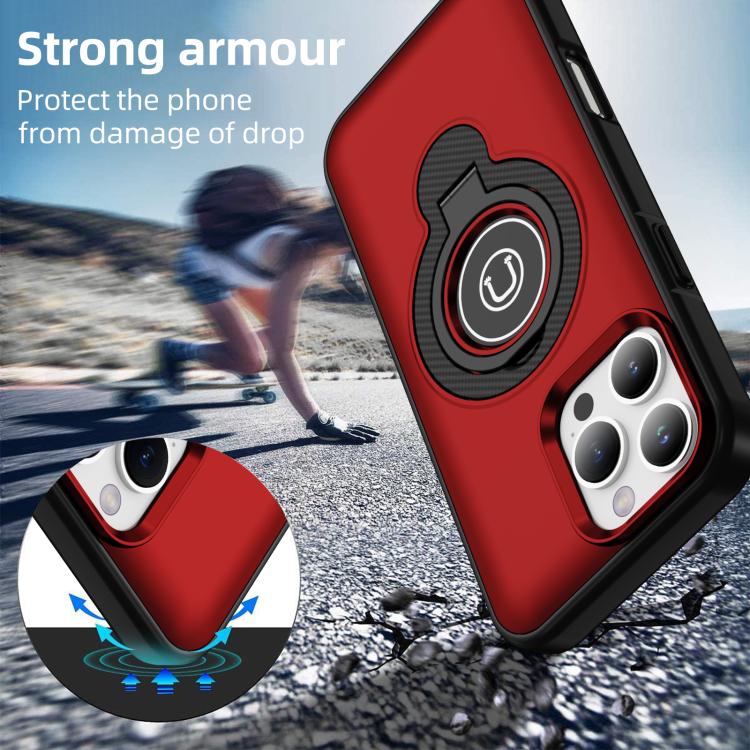 For iPhone 16 Pro Max Ring Holder Magnetic Phone Case