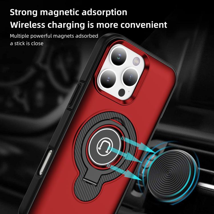 For iPhone 16 Pro Max Ring Holder Magnetic Phone Case