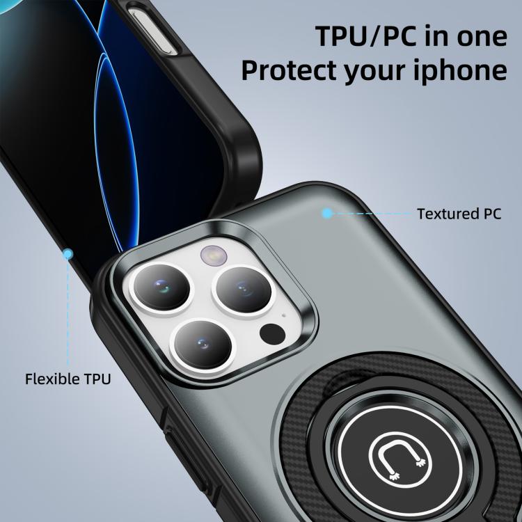 For iPhone 16 Pro Max Ring Holder Magnetic Phone Case