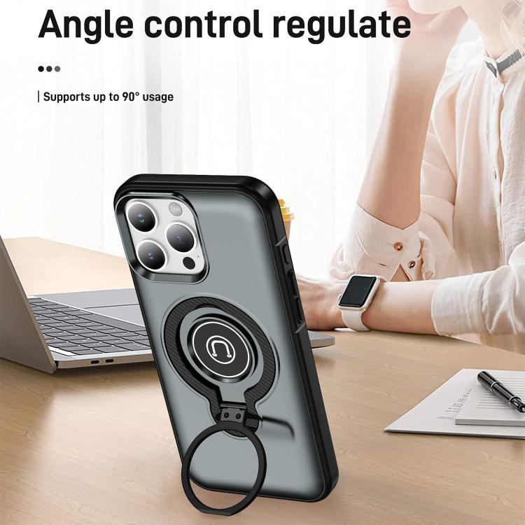For iPhone 16 Pro Max Ring Holder Magnetic Phone Case