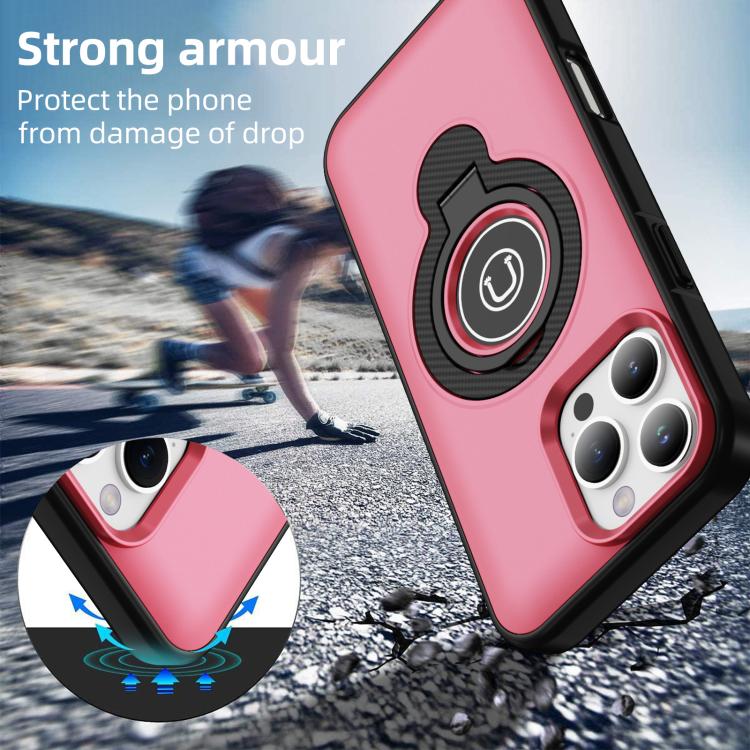 For iPhone 16 Pro Max Ring Holder Magnetic Phone Case