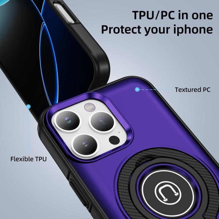 For iPhone 16 Pro Max Ring Holder Magnetic Phone Case