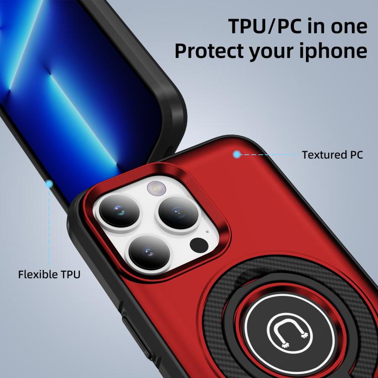 For iPhone 13 Pro Ring Holder Magnetic Phone Case