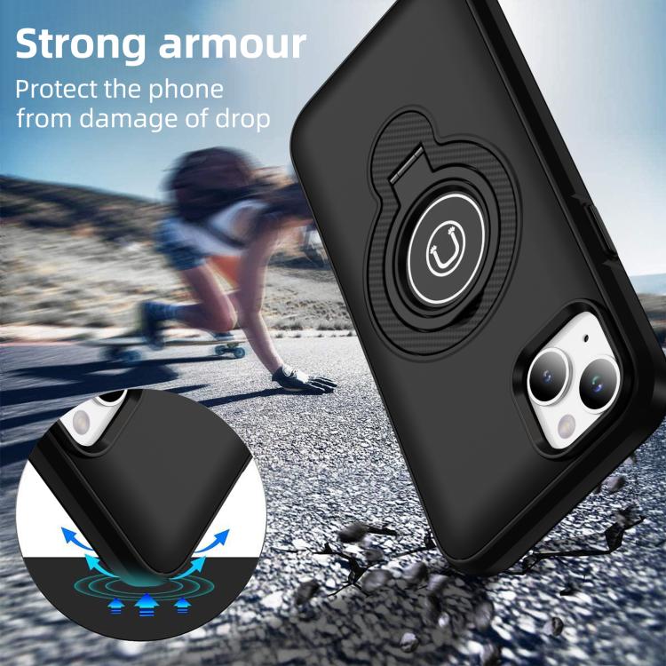 For iPhone 14 Ring Holder Magnetic Phone Case