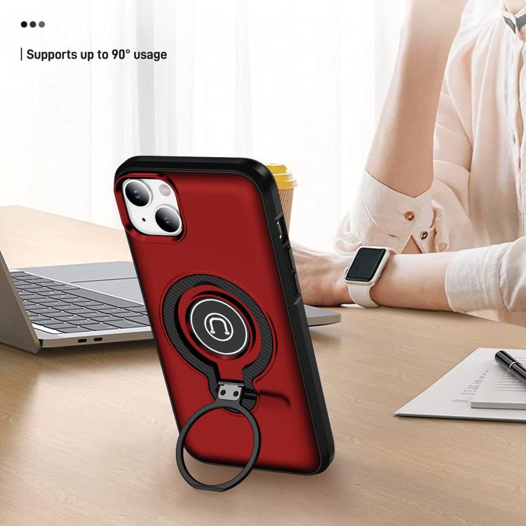For iPhone 14 Ring Holder Magnetic Phone Case