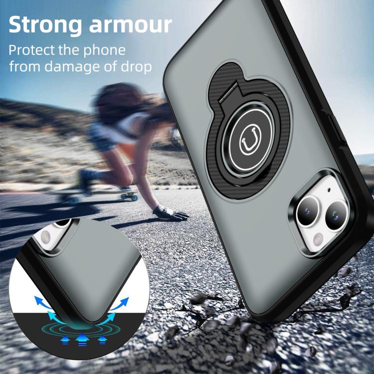 For iPhone 14 Ring Holder Magnetic Phone Case