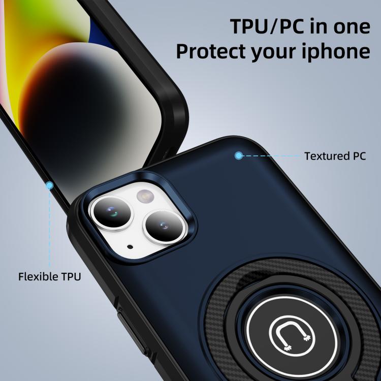 For iPhone 14 Ring Holder Magnetic Phone Case