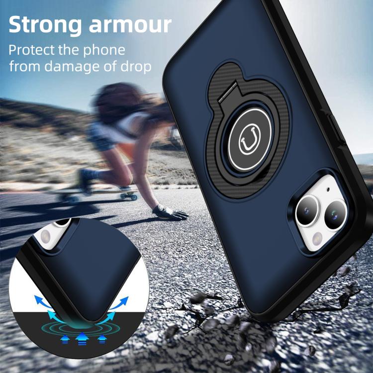 For iPhone 14 Ring Holder Magnetic Phone Case