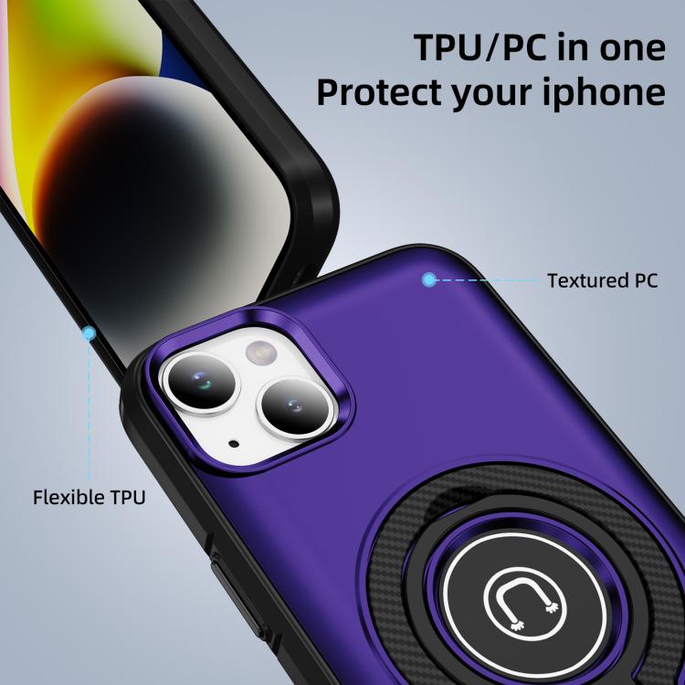 For iPhone 14 Ring Holder Magnetic Phone Case