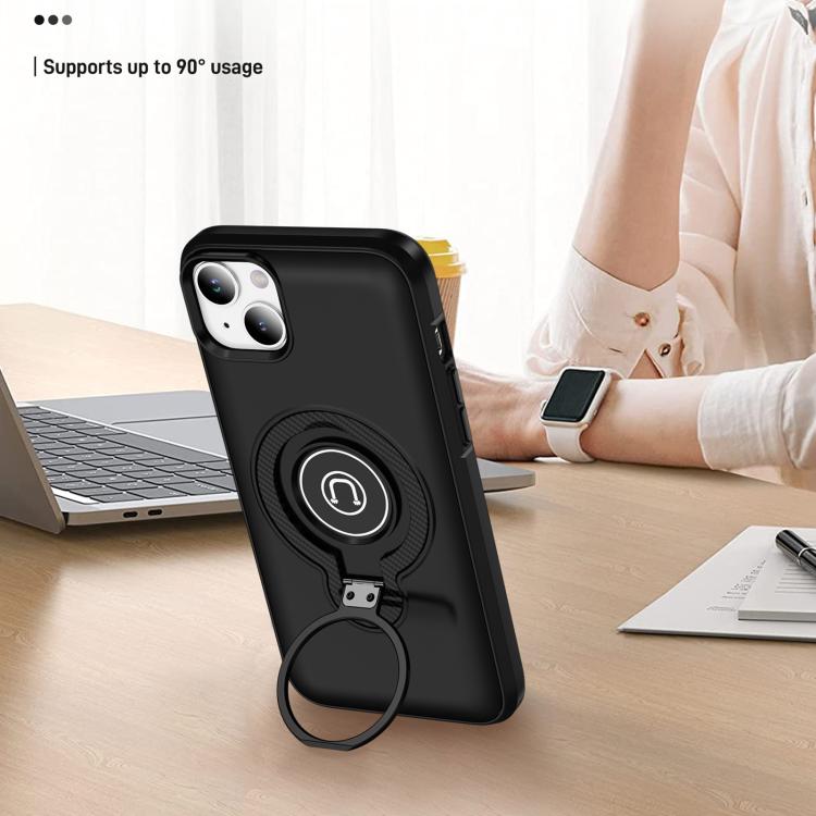 For iPhone 14 Plus Ring Holder Magnetic Phone Case