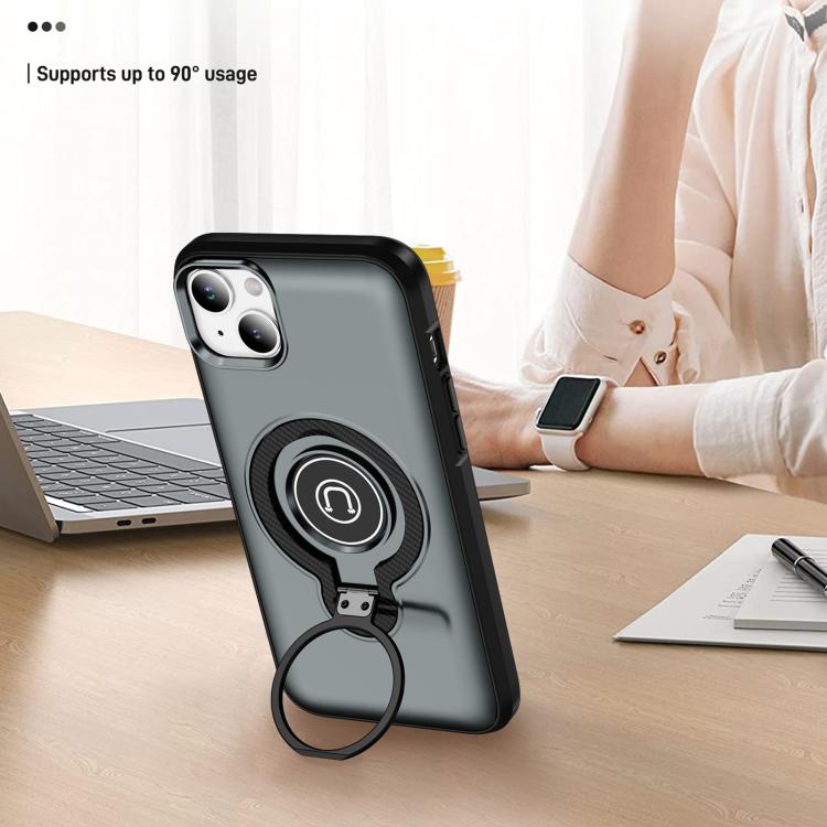 For iPhone 14 Plus Ring Holder Magnetic Phone Case
