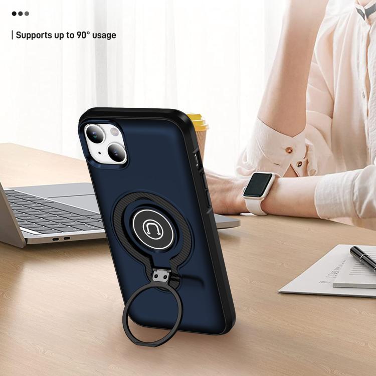 For iPhone 14 Plus Ring Holder Magnetic Phone Case