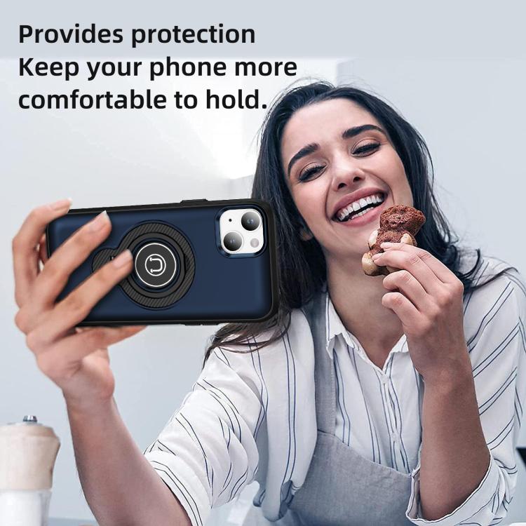For iPhone 14 Plus Ring Holder Magnetic Phone Case