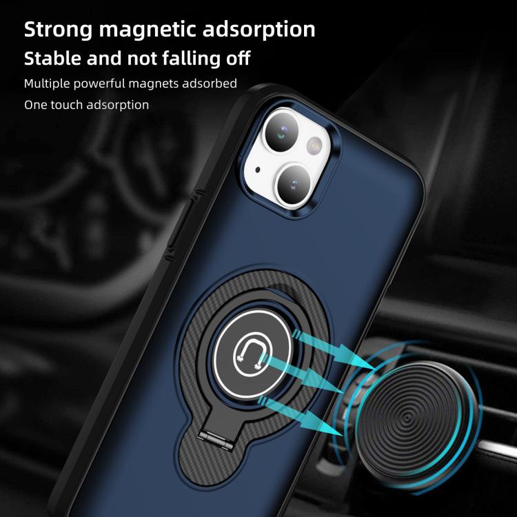 For iPhone 14 Plus Ring Holder Magnetic Phone Case
