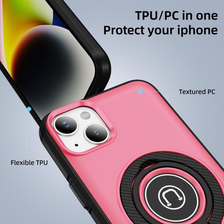 For iPhone 14 Plus Ring Holder Magnetic Phone Case