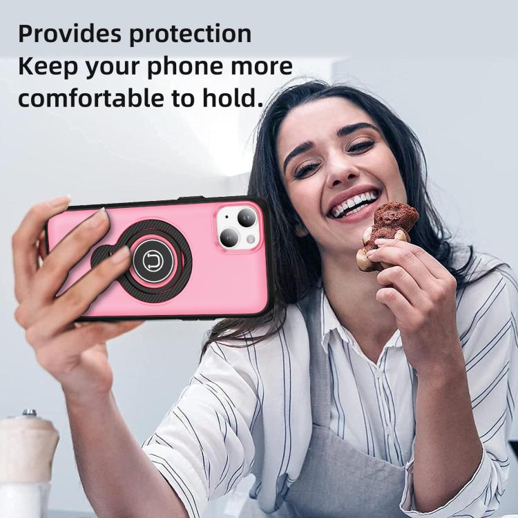 For iPhone 14 Plus Ring Holder Magnetic Phone Case