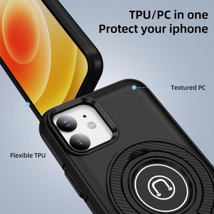 For iPhone 12 Ring Holder Magnetic Phone Case