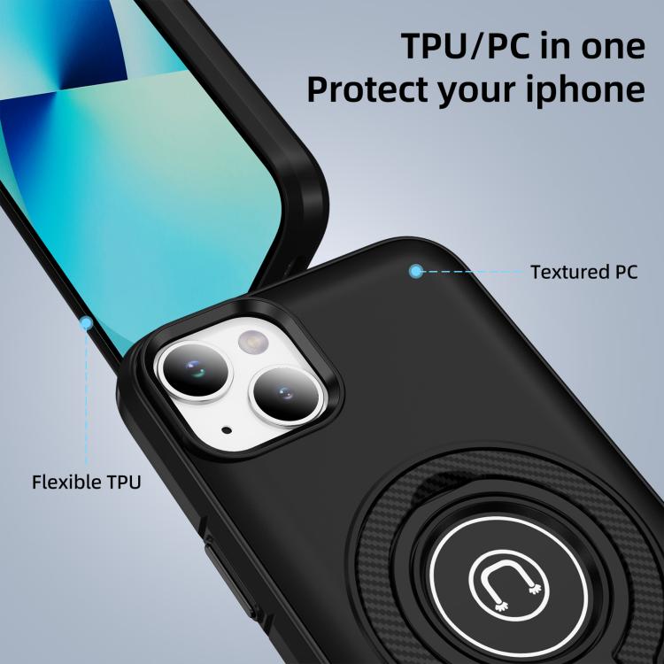 For iPhone 13 Ring Holder Magnetic Phone Case