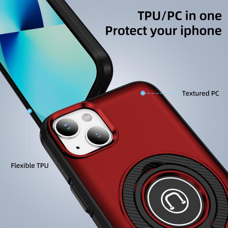 For iPhone 13 Ring Holder Magnetic Phone Case