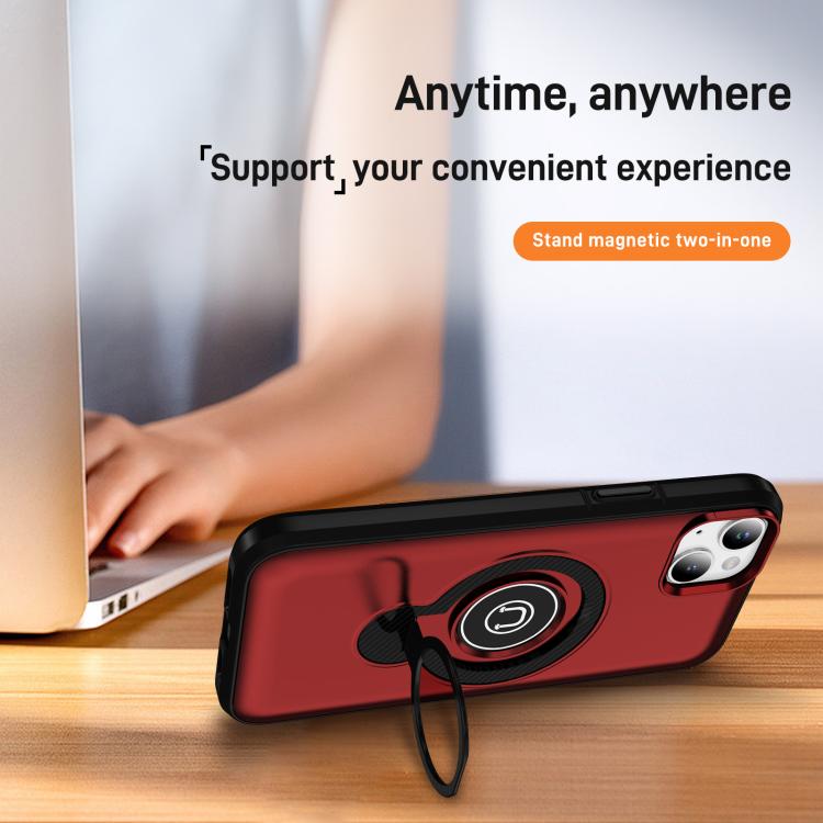 For iPhone 13 Ring Holder Magnetic Phone Case