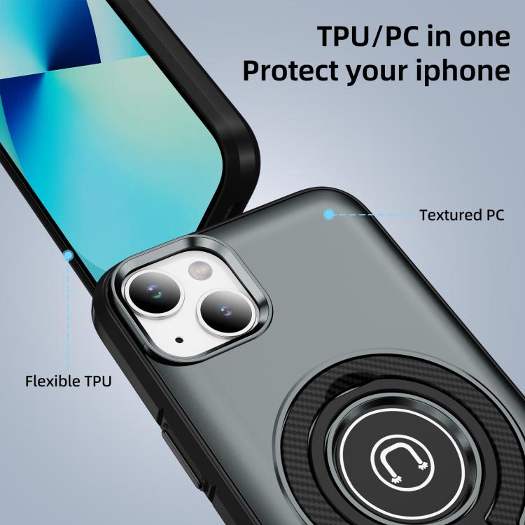 For iPhone 13 Ring Holder Magnetic Phone Case