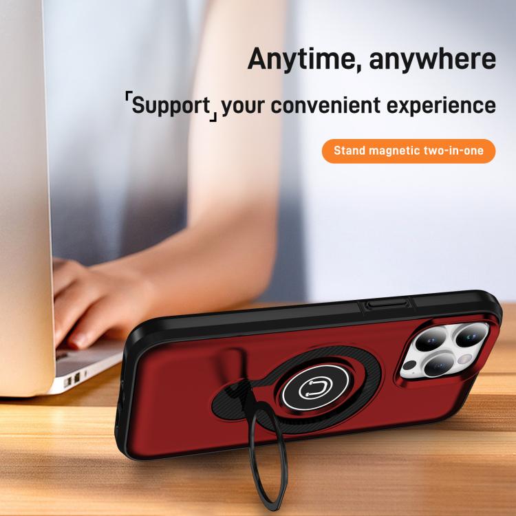 For iPhone 14 Pro Ring Holder Magnetic Phone Case