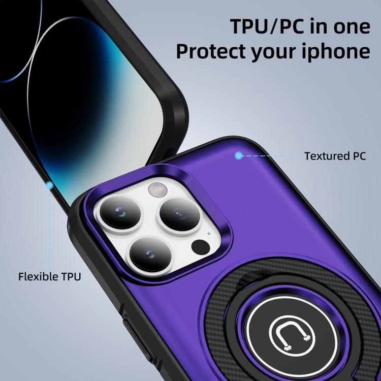 For iPhone 14 Pro Ring Holder Magnetic Phone Case