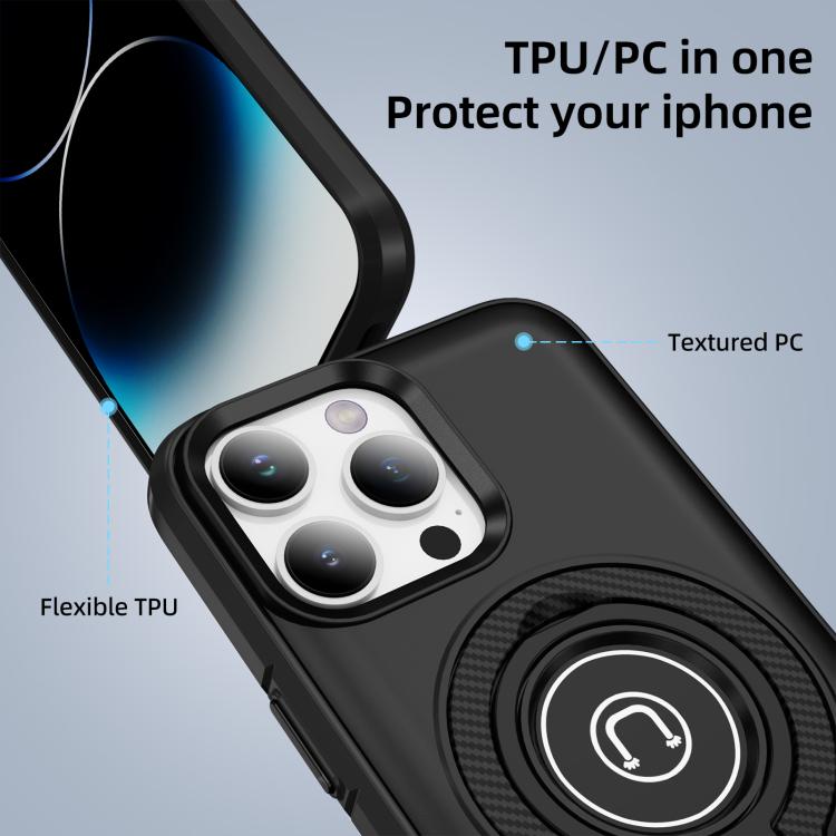 For iPhone 14 Pro Max Ring Holder Magnetic Phone Case