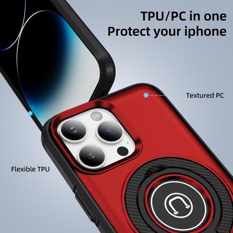 For iPhone 14 Pro Max Ring Holder Magnetic Phone Case