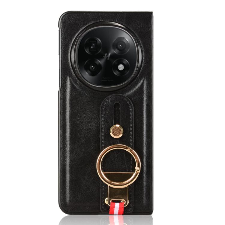 For OPPO Find N5 Wristband Leather Back Phone Case