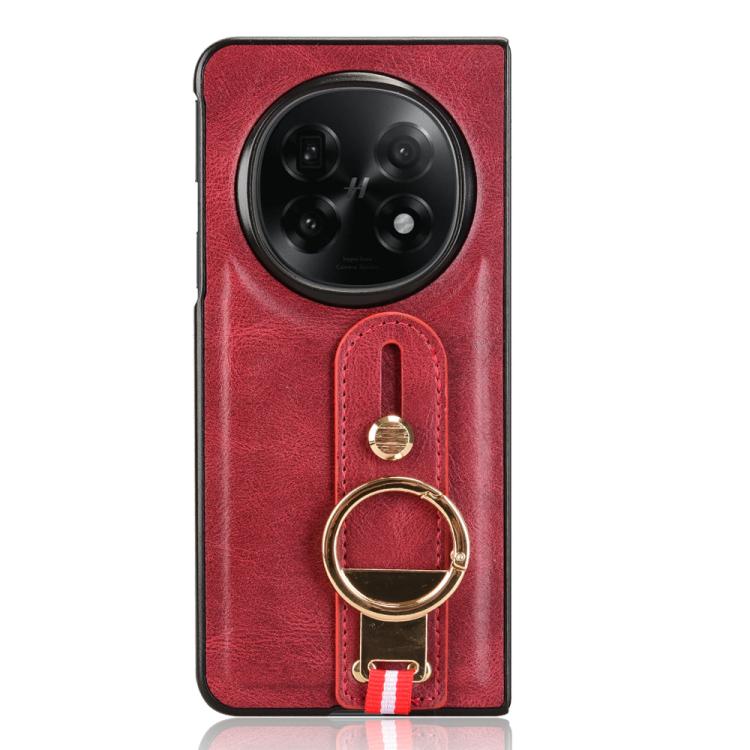 For OPPO Find N5 Wristband Leather Back Phone Case