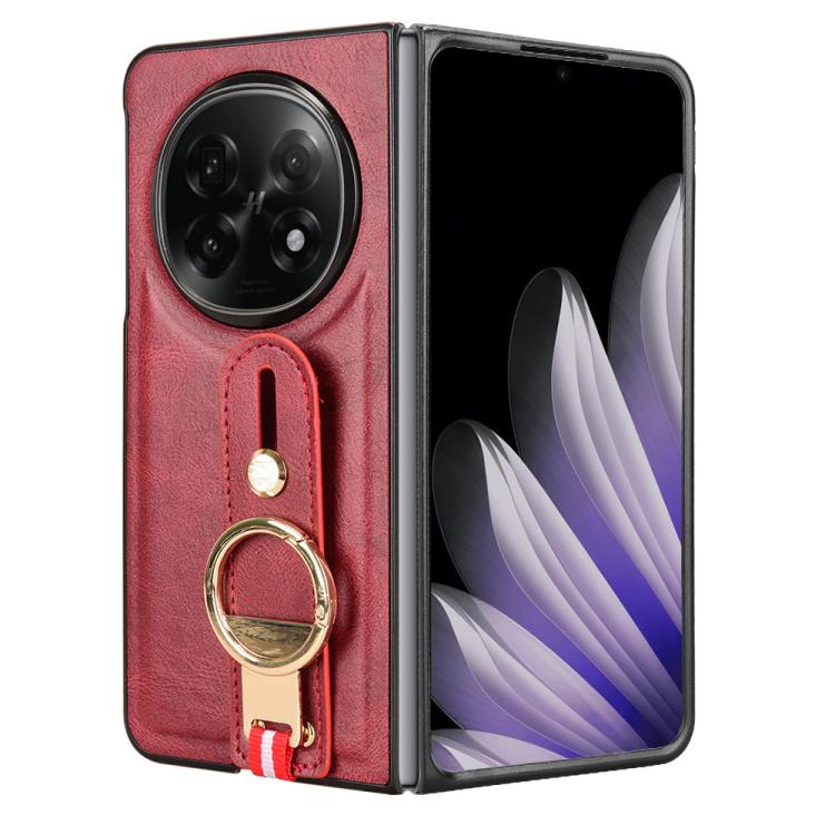 For OPPO Find N5 Wristband Leather Back Phone Case