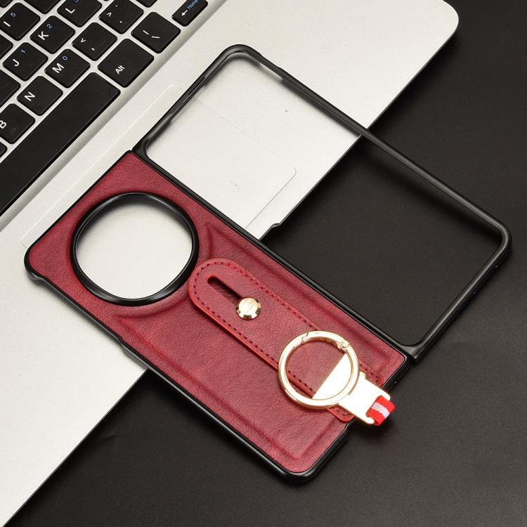 For OPPO Find N5 Wristband Leather Back Phone Case