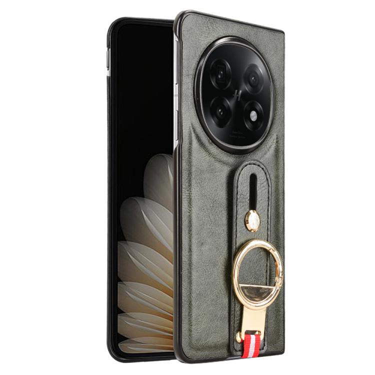 For OPPO Find N5 Wristband Leather Back Phone Case